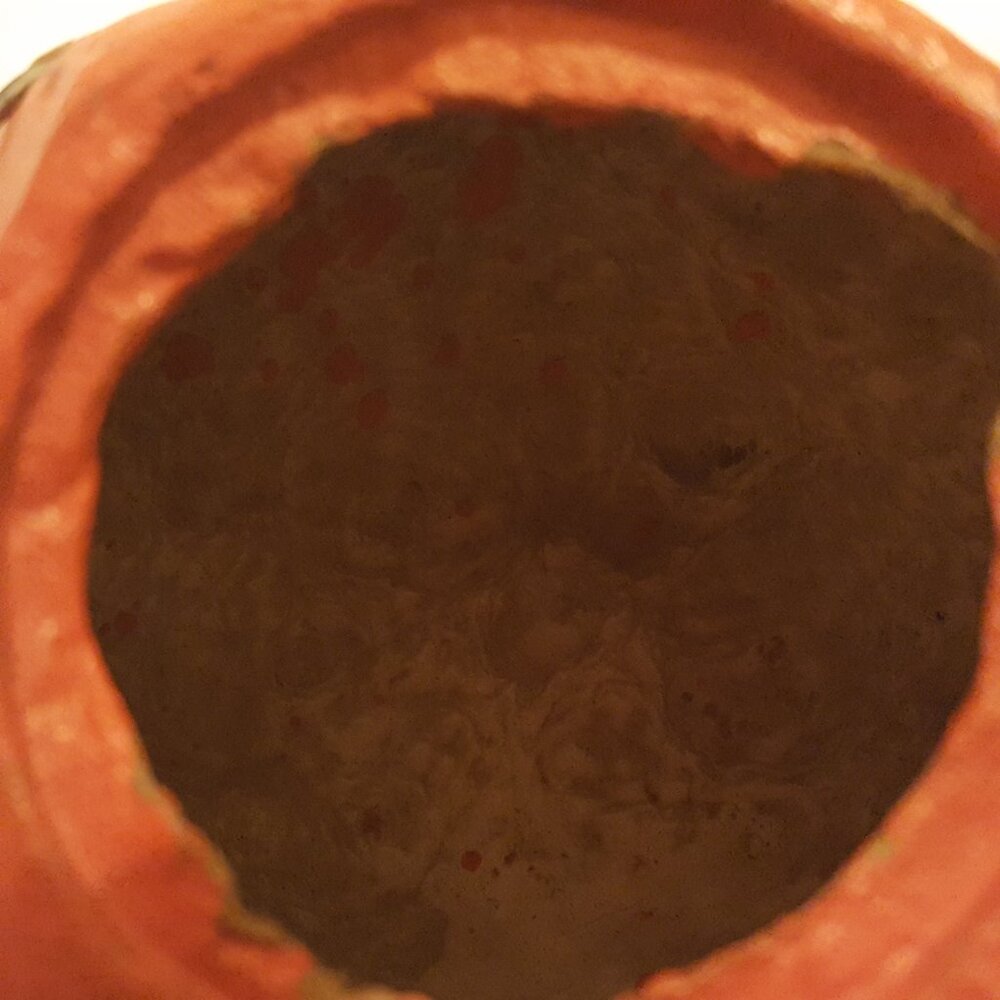 Halloween Vintage Jack O Lantern Paper Mache Pulp Container Small *AS IS* - Picture 4 of 16
